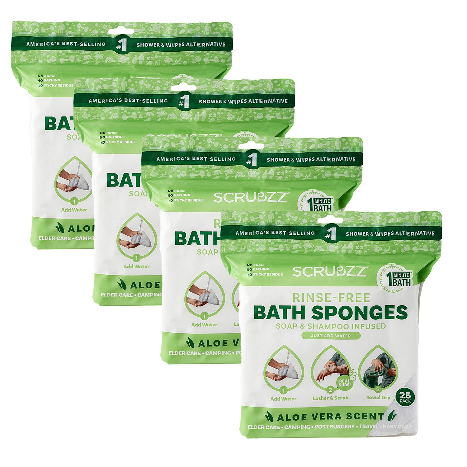 4 PACKS ALOE VERA – Myscrubzz.com