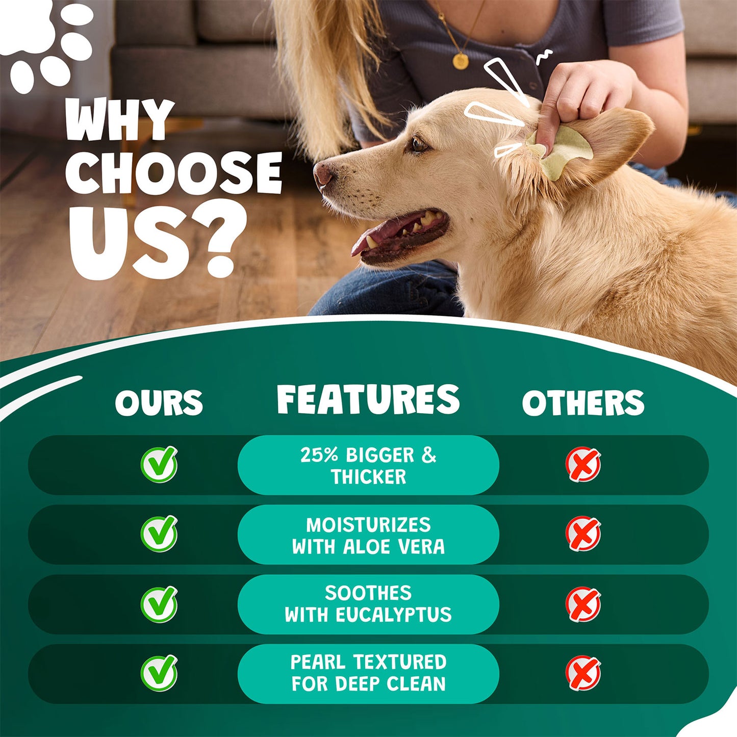 Dog Ear Wipes Pet