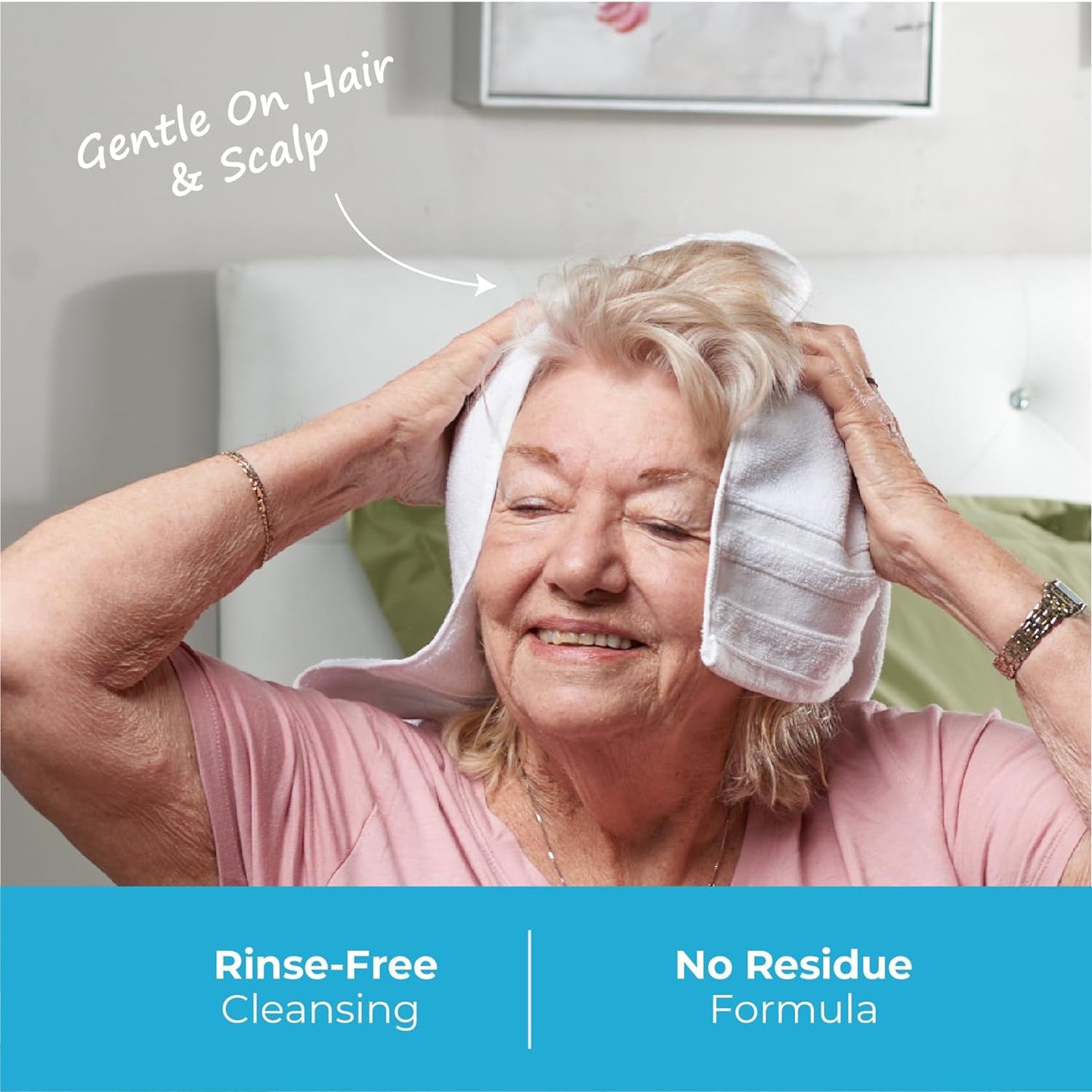 Scrubzz Rinse-Free Shampoo Caps, Fresh Scent - 32 Pack