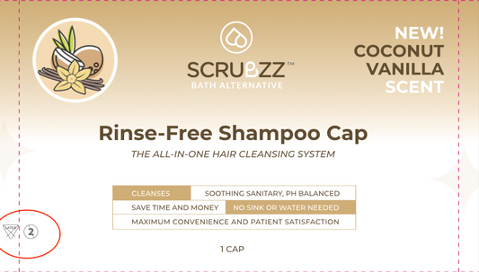 Scrubzz Rinse Free Shampoo Caps - Coconut Vanilla - 1 Pack